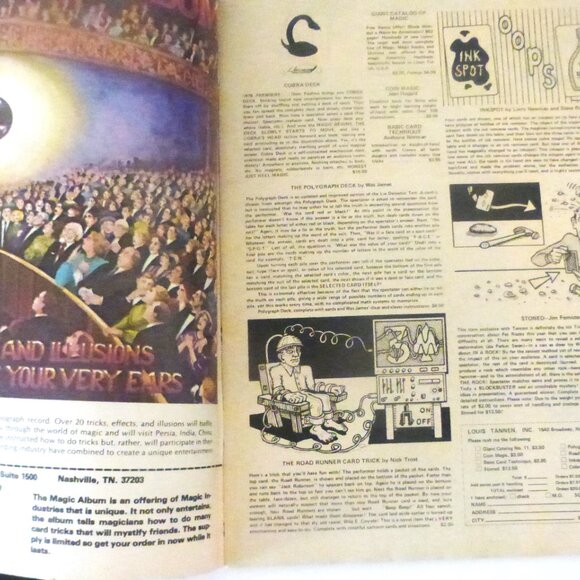 COPY - April 1977 Houdini's MAGIC MAGAZINE Magician Book Houdini Magic Tricks - Picture 2 of 6